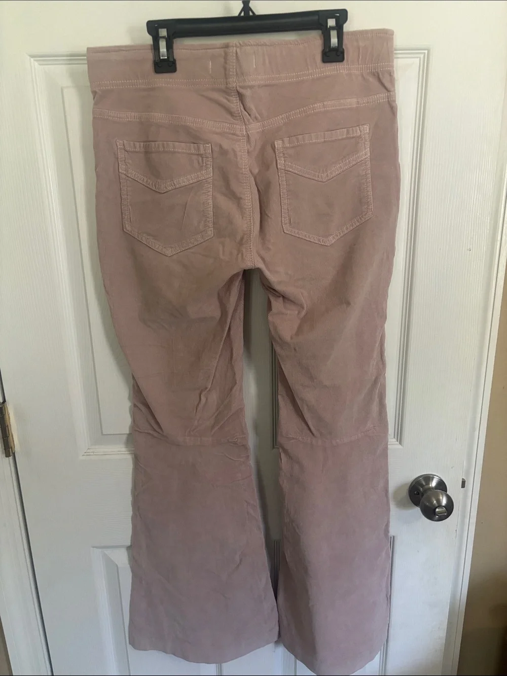 Free People Dusty Mauve Corduroy Flare Jeans